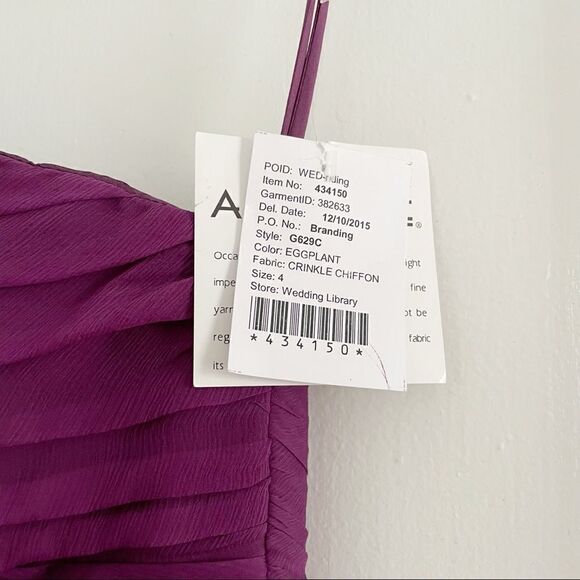 NWT Amsale Strapless Gown in Silk sz 4 - Picture 5 of 7